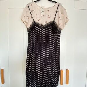 Free People Margot Layered Slip Dress NWT